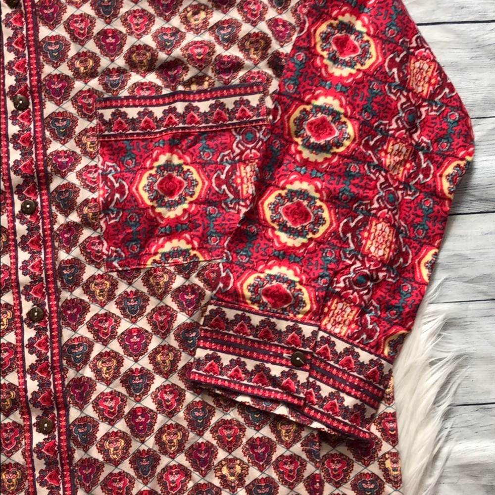 NWT Free People Happy Holibabe Pattern Sleep Shirt - Picture 5 of 13